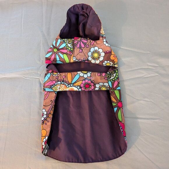 First Class Fido Rain Jacket - Retro MCM Design With Hood For Small Dogs NWOT - Picture 4 of 11